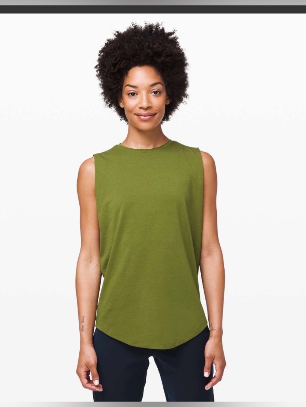 Lululemon Brunswick Muscle Tank in Everglades , size 10